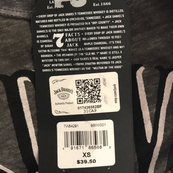 LAST 1 - NEW Graphic Jack Daniels top - Picture 6 of 7